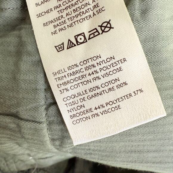 NEW We The Free People Electric Sands Embroidered Pants Women's Size 6 Green - Picture 8 of 8